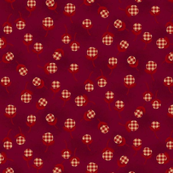 Kim Diehl Garnet Gingham Buds