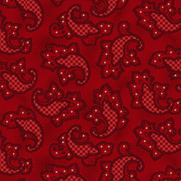 Kim Diehl Garnet Gingham Paisley