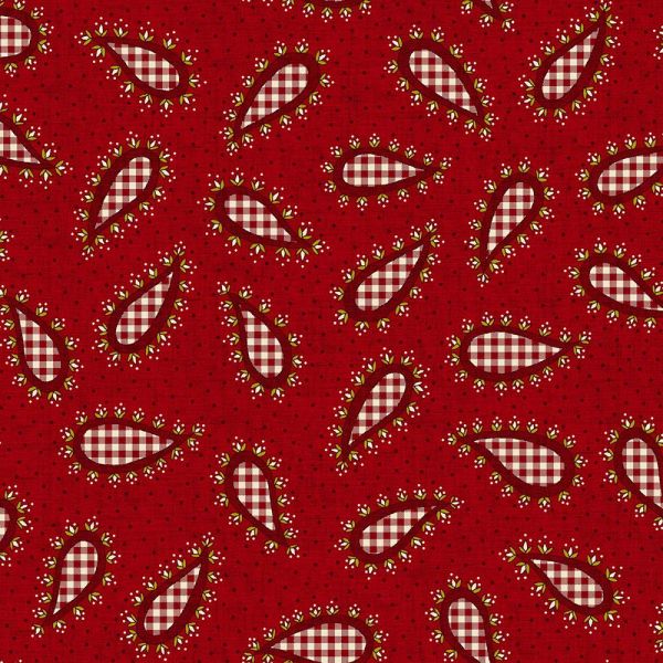 Kim Diehl Garnet Gingham Paisley small
