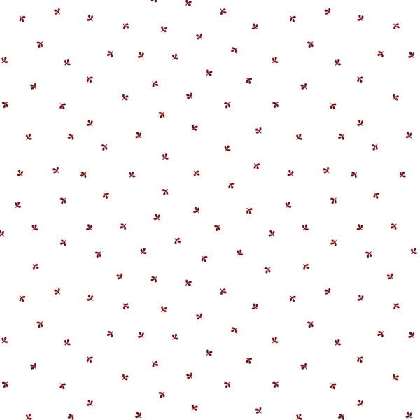 Kim Diehl White Tiny Leaves Toss