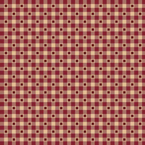 Kim Diehl Red Star and Checks