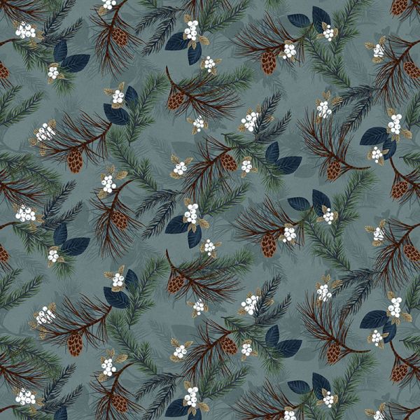 Flannel Blue Pines
