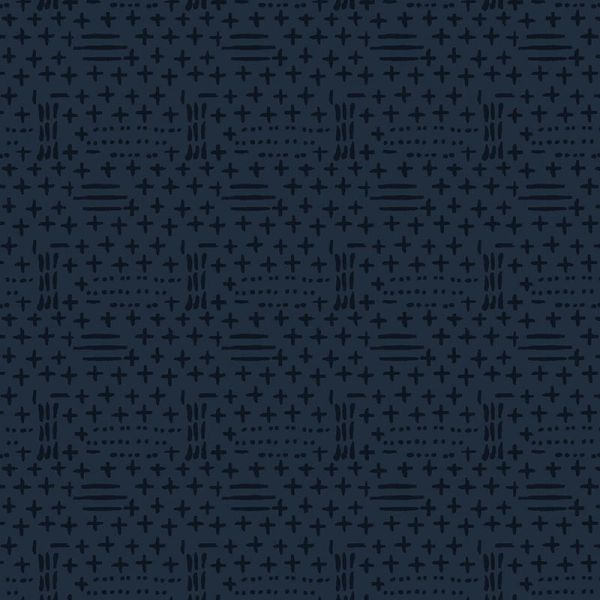 Flannel Blue Dots and Dashes 
