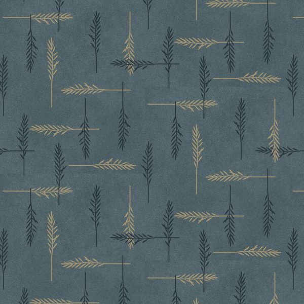 Flannel Blue Grey Feathers