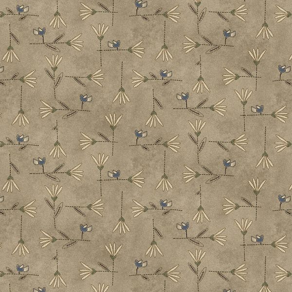 Khaki Flower Lattice collection BlueBird of Happiness