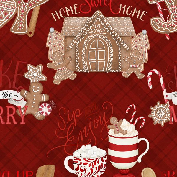 Red Baking Joy All Over Christmas