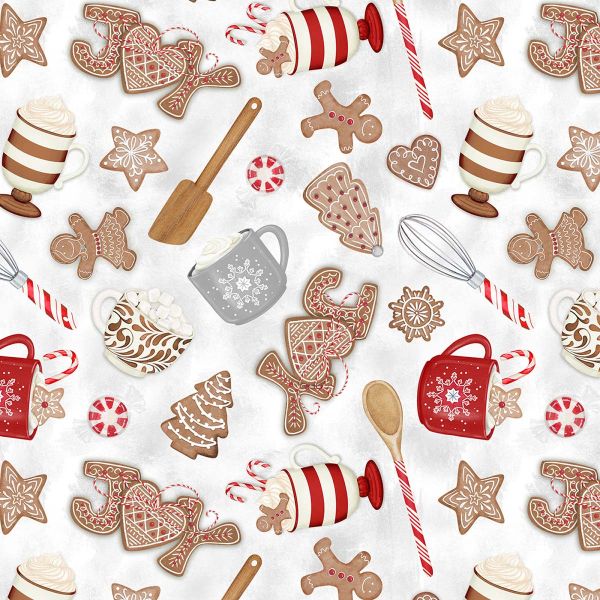 White Joy Toss Christmas