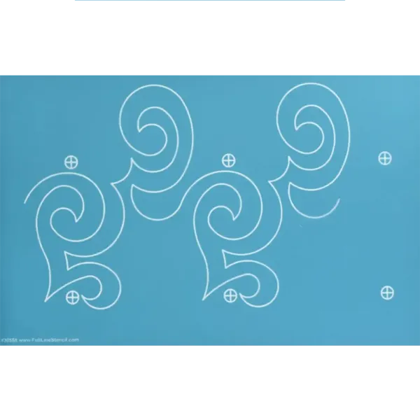 Quiltsjabloon Full Line  -Cinnamon Spin Full Line Stencil