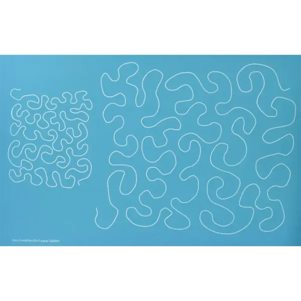 Quiltsjabloon Full Line  - Meander Stipple - 2 Sizes