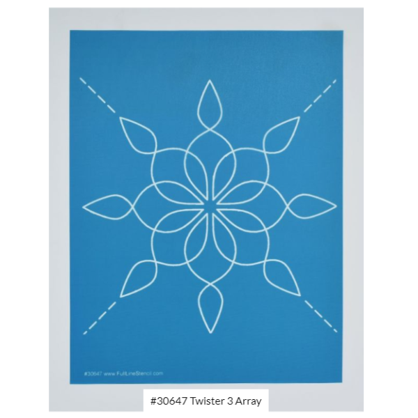 Quiltsjabloon Full Line Stencil Twister 