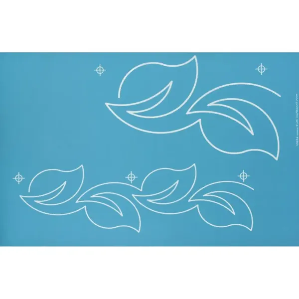 Quiltsjabloon Full Line  - Spring String Leaves