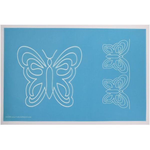Quiltsjabloon Full Line - Butterflys - 7.5 inch- 3.5 inch