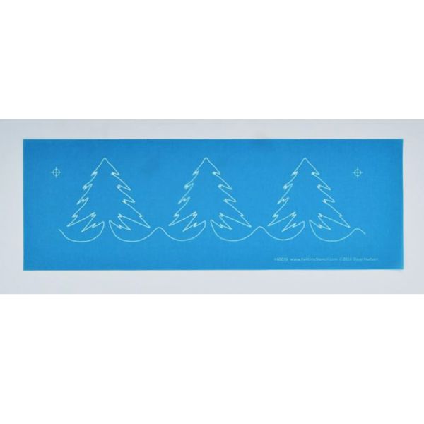 Quiltsjabloon Full Line Dennenbomen - 3 1/2 inch