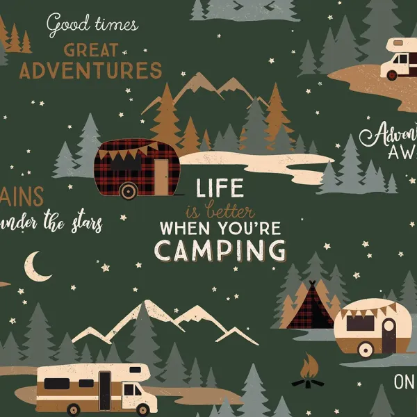 Living the Dream Flannel - Green Forest