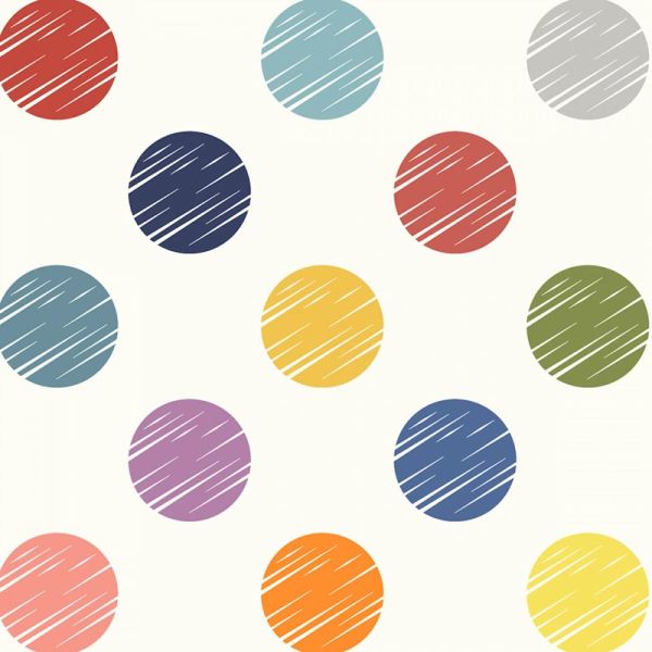  Multi Dots  Wide Backing 108 inch - per 50cm