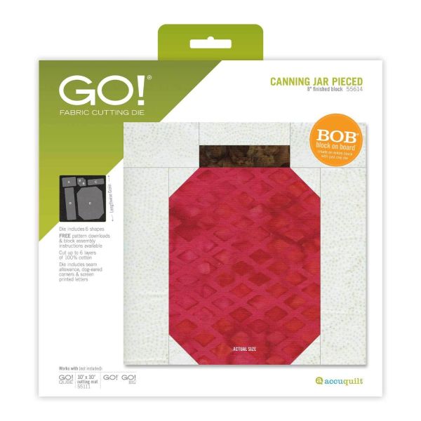 GO! Canning Jar Pieced-8" Finished Die