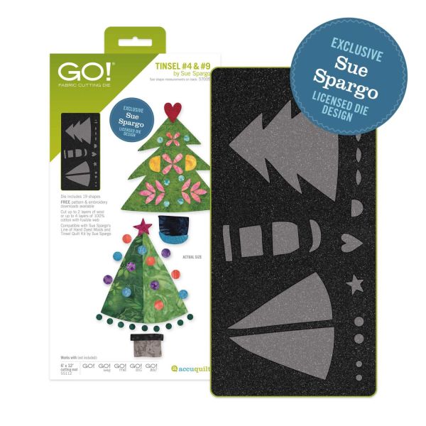 GO! Tinsel 4 and 9 Die by Sue Spargo