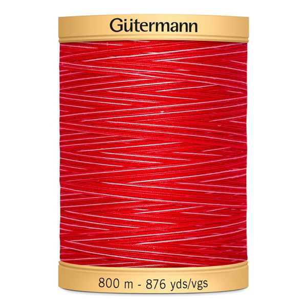 Gutermann Katoen multicolor RubyRed