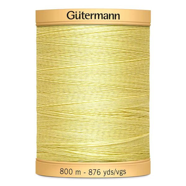 Gutermann Katoen naaigaren zacht Geel 