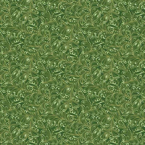 Forest Feathery Paisley Metallic