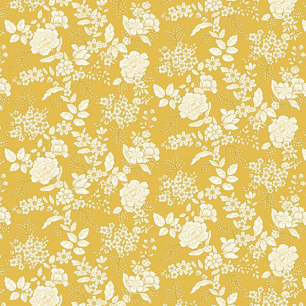 Kim Diehl Dark Yellow Floral