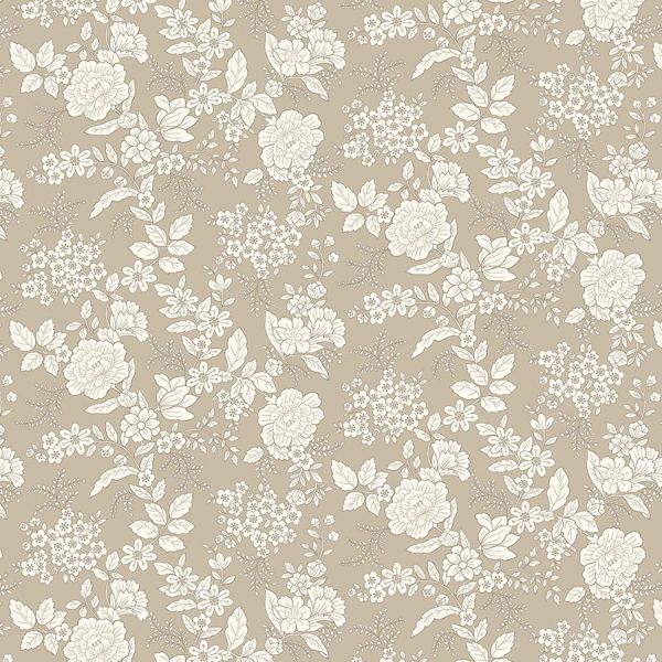 Kim Diehl Light Taupe Floral