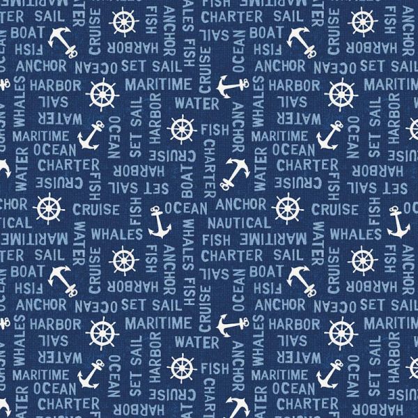 Navy Blue Word Toss