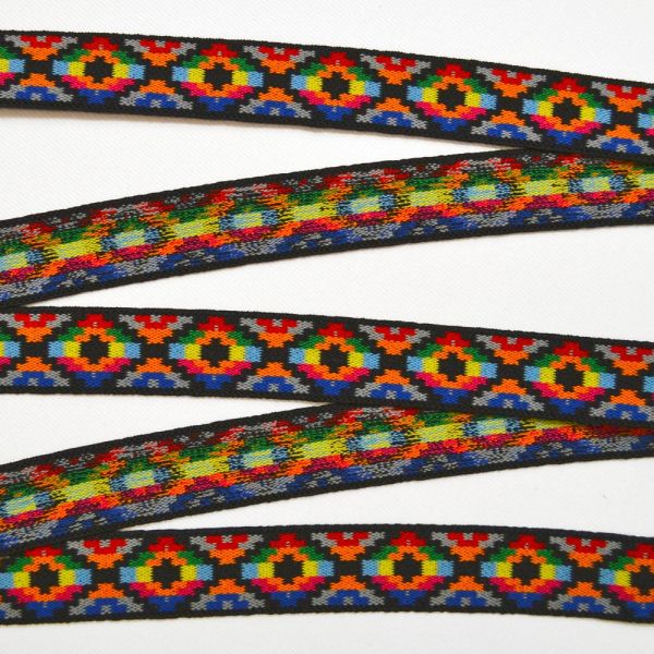 Sier Color Elastiek Multicolor-Geel25mm