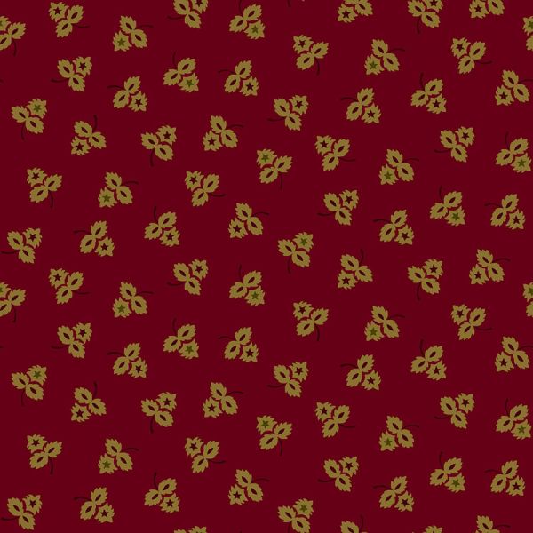 Kim Diehl Red Three Leaf 