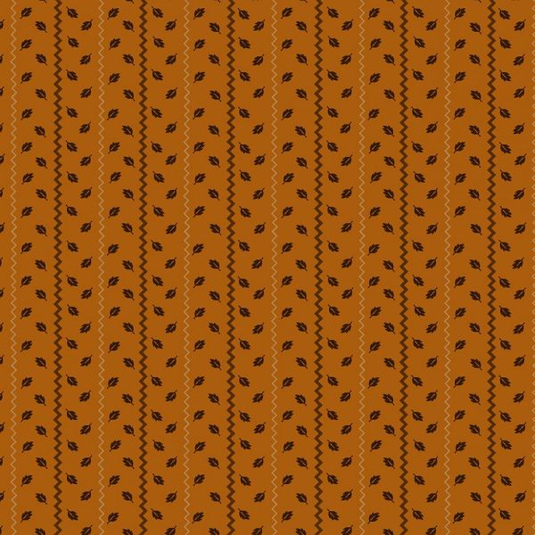 Kim Diehl Orange Sprigged Stripe
