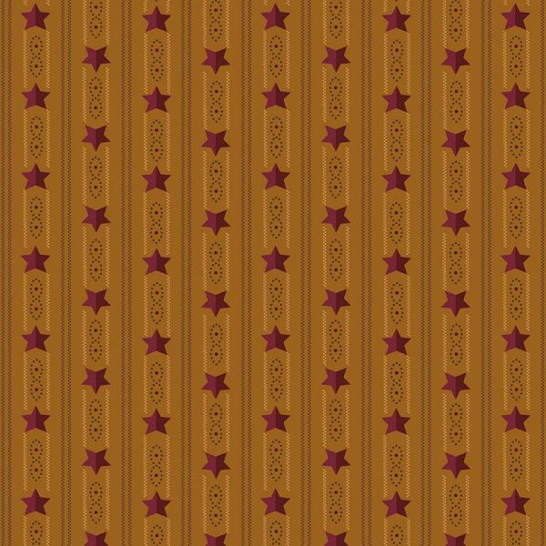 Kim Diehl Gold Ticking Star Stripe