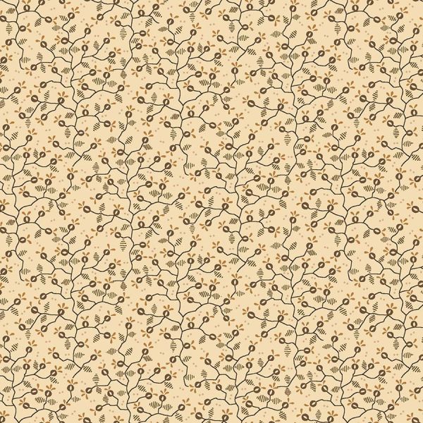 Kim Diehl Cream Tiny Pomegranate Vines