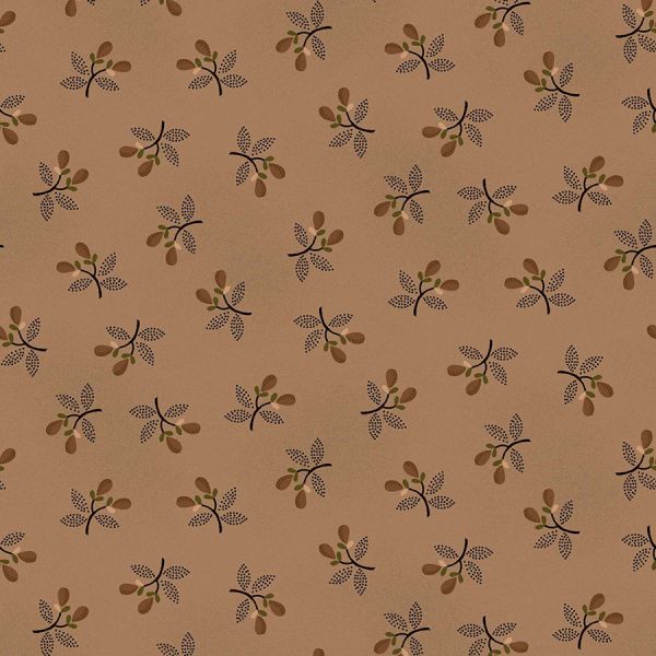 Kim Diehl Taupey Gray Sprigged Pears