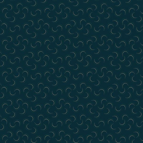 Kim Diehl Willow Hollow - Crecents Navy Green