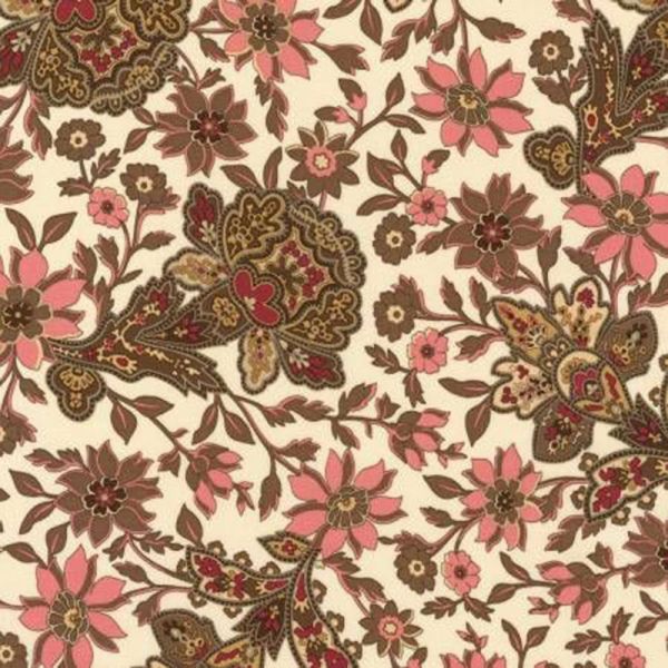 Sweet Charlotte Ivory Floral Reproduction