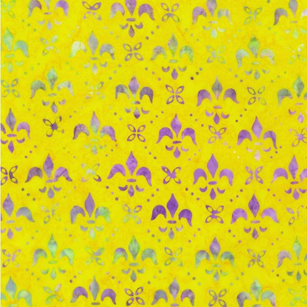  Yellow French Lilly Batik
