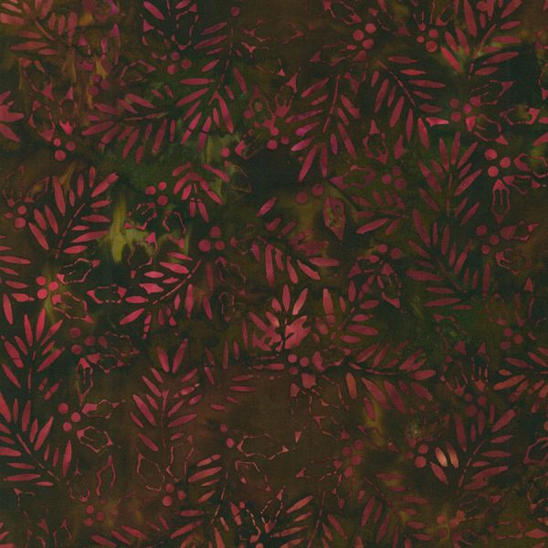 Autumn Trails Branches Wine Batik