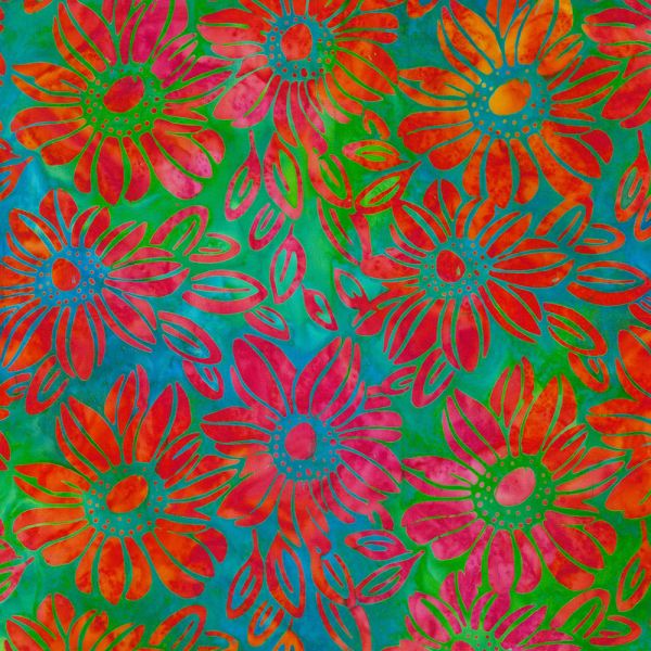 Flowers Poppy Batik