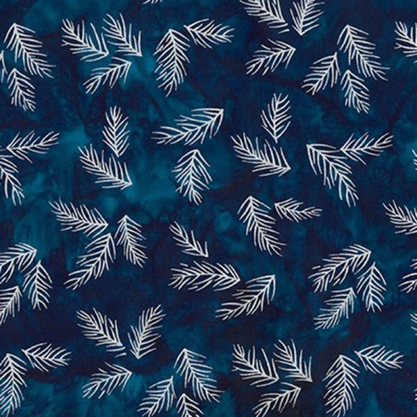 Batik Northwoods Blue Twigs