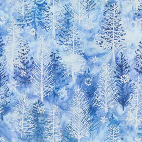 Batik Sky Pine Trees