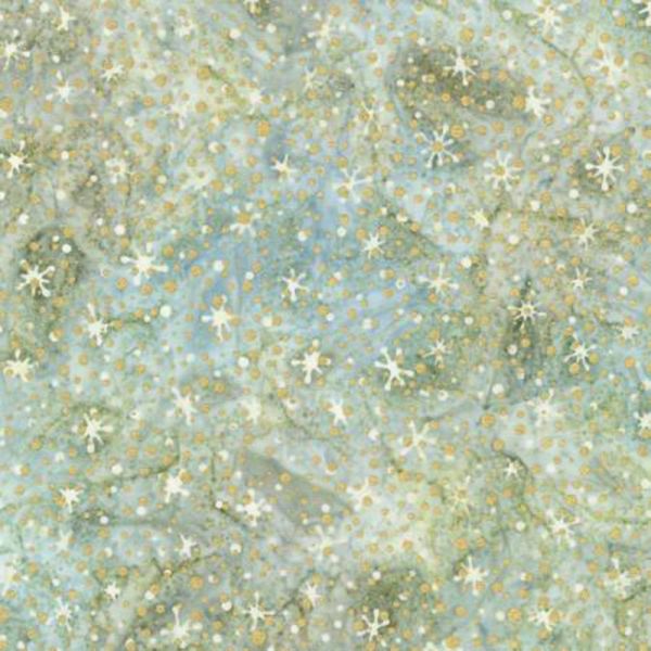 Batik Northwoods Dots and Stars Sage