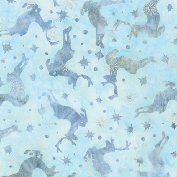 Reindeer Sky Batik - with metallic