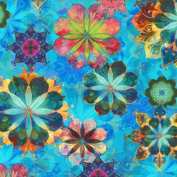 Venice Blue Multi Floral