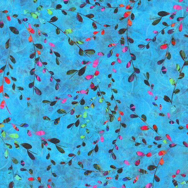 Venice Blue Branch Leaves