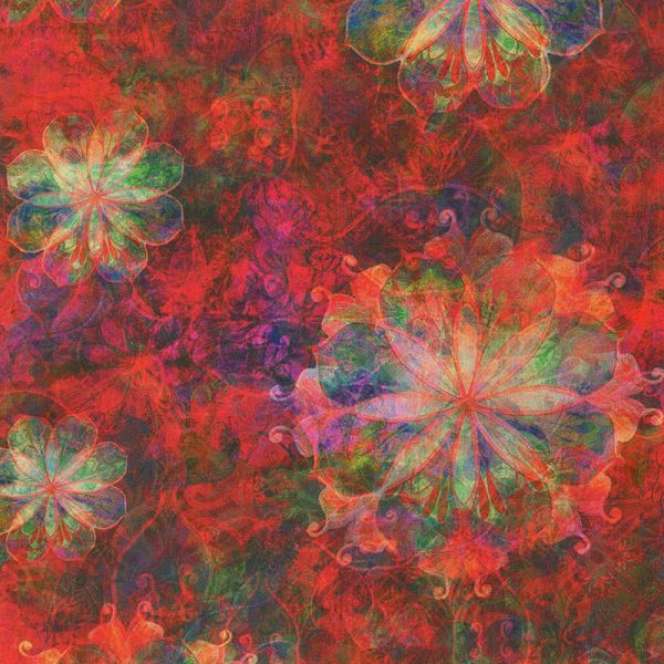 Venice Red Flowers Floral
