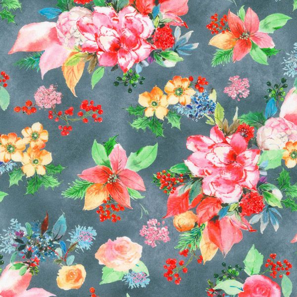 Yuletide Bouquet Flowers Slate