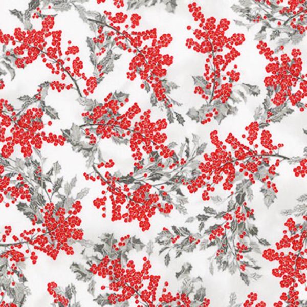 Branches and Berries - Ice  with metallic