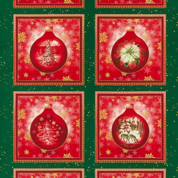 Panel Winter Grandeur  -Christmas Balls