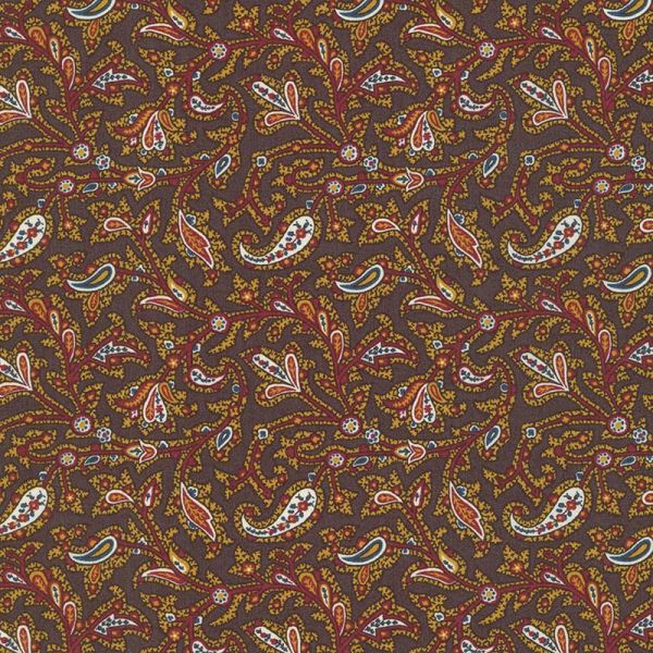 Brown Paisley Flower