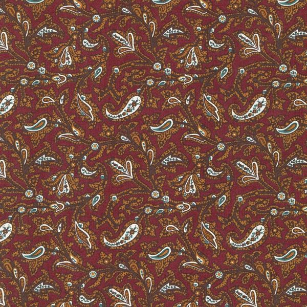 Red Paisley Flower